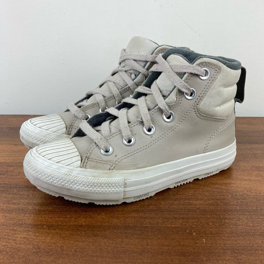 CONVERSE Chuck Taylor Kids Berkshire Boot Shoes Gray Size 2 Counter Climate